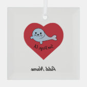 Ornement En Verre Sceau San Diego (Verso)