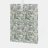 Ornement En Verre Seamless blue, yellow, and white floral pattern  (Avant gauche)