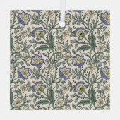 Ornement En Verre Seamless blue, yellow, and white floral pattern  (Verso)