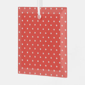 Ornement En Verre Seamless red background polka dot pattern (Avant gauche)