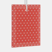 Ornement En Verre Seamless red background polka dot pattern (Avant droite)
