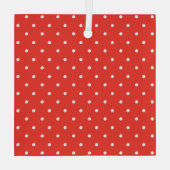 Ornement En Verre Seamless red background polka dot pattern (Verso)