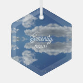 Ornement En Verre Sérénité maintenant ! (Recto)