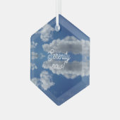 Ornement En Verre Sérénité maintenant ! (Avant gauche)