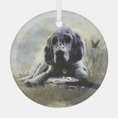 Ornement En Verre Setter anglais (Recto)