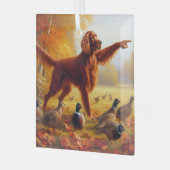 Ornement En Verre Setter irlandais (Avant gauche)