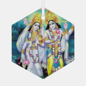 Ornement En Verre Shri Hari Vishnu (Verso)
