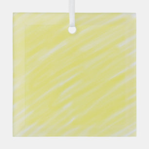 Ornement En Verre simple couleur solide simple personnalisé jaune pa