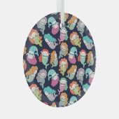 Ornement En Verre Sirènes : motif sans soudure fantaisiste. (Avant droite)