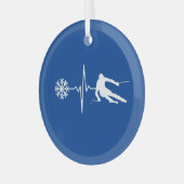 Ornement En Verre Ski (Avant gauche)