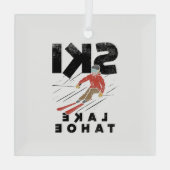 Ornement En Verre Skiing (Verso)