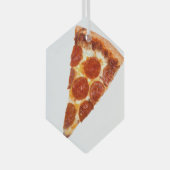 Ornement En Verre SlipperyJoe's classique pepperoni pizza tranche fo (Avant droite)
