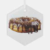 Ornement En Verre SlipperyJoe's decadent donut covered thick glossy  (Recto)