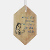 Ornement En Verre SlipperyJoe's Princess clap marchant drôle les ann (Avant droite)