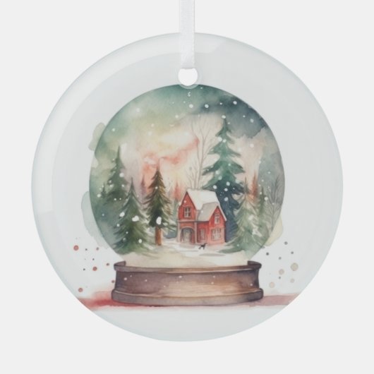 Ornement En Verre Snow Globe (Recto)