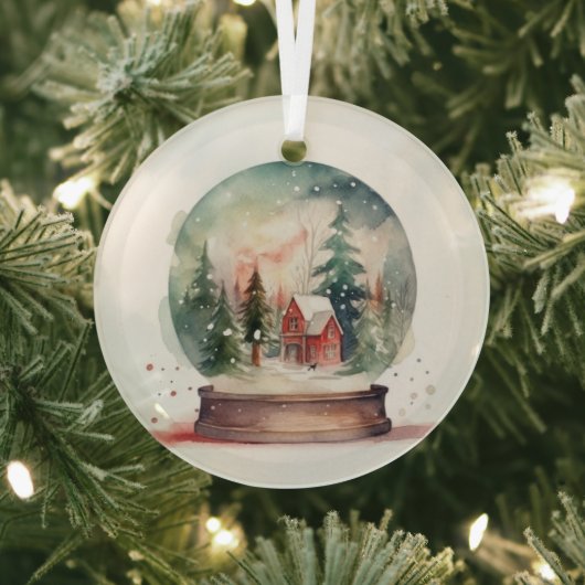 Ornement En Verre Snow Globe (Insitu)