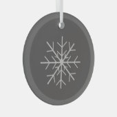 Ornement En Verre Snowflake (Avant droite)