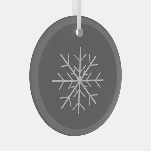 Ornement En Verre Snowflake (Avant droite)