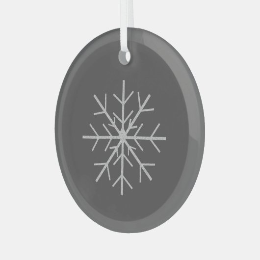 Ornement En Verre Snowflake (Avant gauche)