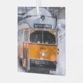 Ornement en verre Snowy Trolley Ride (Avant gauche)
