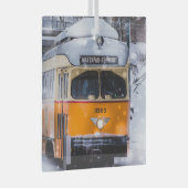 Ornement en verre Snowy Trolley Ride (Avant droite)