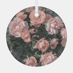 Ornement En Verre Soft Pastel Rose Garden