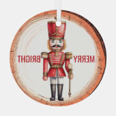 Ornement En Verre Soldat Joyeux Bright Nutcracker Jouet (Verso)
