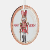 Ornement En Verre Soldat Joyeux Bright Nutcracker Jouet (Avant gauche)