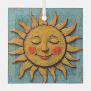 Ornement En Verre Soleil Folksy