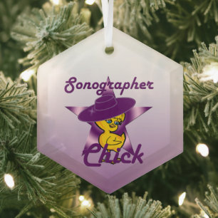 Ornement En Verre Sonographe Chick #9
