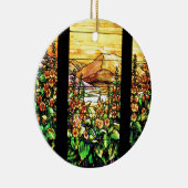 Ornement en verre souillé de Nouveau d'art de (Droite)