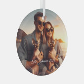 Ornement En Verre Sphynx Chat Famille Animal Photo personnalisée Noë (Avant droite)