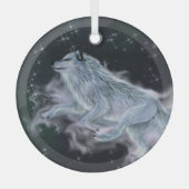 Ornement en verre - Spirit Wolf (Recto)