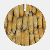 Ornement En Verre Stack de maïs séché : texturé (Verso)