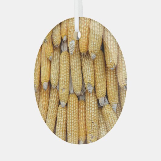 Ornement En Verre Stack de maïs séché : texturé (Avant gauche)