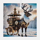 Ornement En Verre Steampunk Reindeer (Verso)