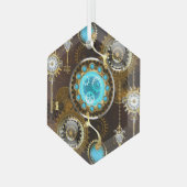 Ornement En Verre Steampunk Rusty Background (Avant gauche)