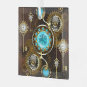 Ornement En Verre Steampunk Rusty Background (Avant gauche)