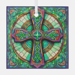 Ornement En Verre Style Croix celtique Suncatcher Design en verre te