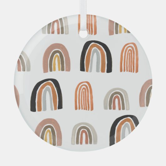 Ornement En Verre Style simple Pastel Rainbow pour enfants (Recto)