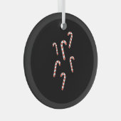 Ornement En Verre Sucre de canne Noël (Avant droite)