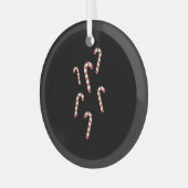 Ornement En Verre Sucre de canne Noël (Avant gauche)