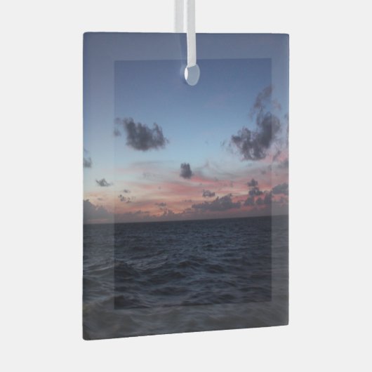 Ornement En Verre Sunset des Caraïbes pittoresques près de Tobago (Avant droite)