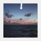 Ornement En Verre Sunset des Caraïbes pittoresques près de Tobago (Verso)