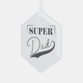 Ornement En Verre Super papa (Avant gauche)