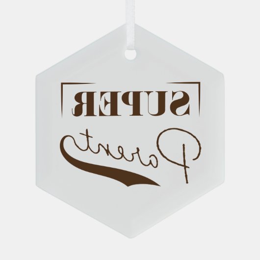 Ornement En Verre Super parent (Verso)