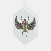 Ornement En Verre Tabouret coloré (Avant gauche)