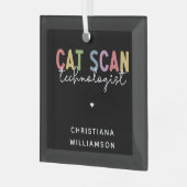 Ornement En Verre Technologue en numérisation CAT personnalisée Cade (Avant gauche)