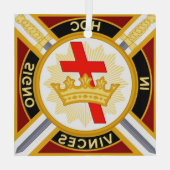 Ornement En Verre Templier des Chevaliers (Verso)