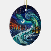 Ornement en verre tendu à l'éclair du Nord (Droite)